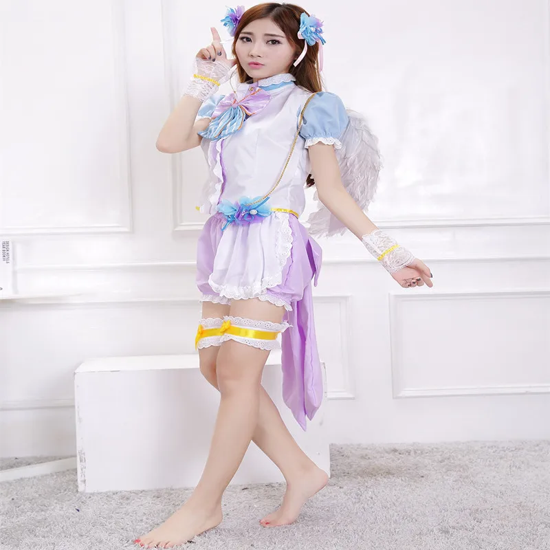 Новое поступление японского аниме Love Live Косплей Rin Hoshizora костюмы на Хэллоуин для