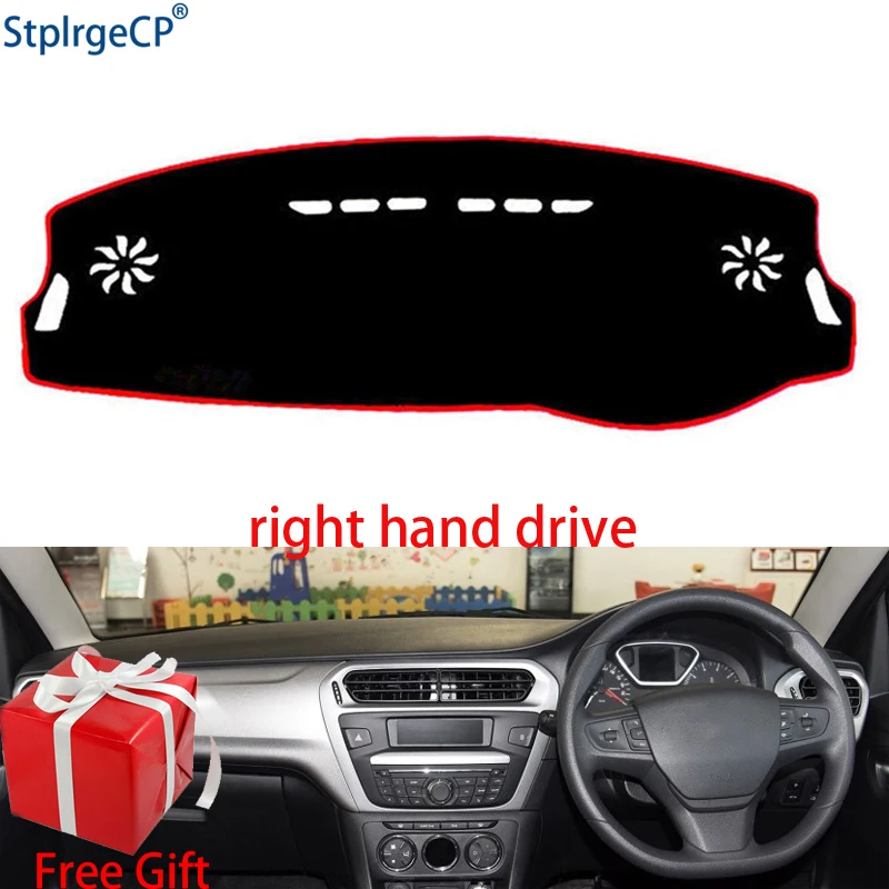 Крышка приборной панели автомобиля коврик для citroen ailice 2014 2015 2019 правый руль Dashmat Pad