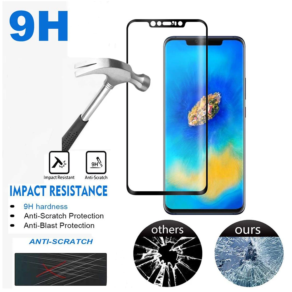 Закаленное стекло 9D для Huawei Honor 7A Pro Защита экрана 7C Y5 Prime 2018 полноэкранная