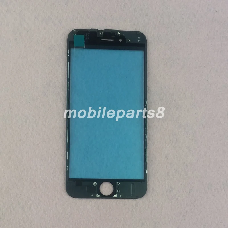 10 шт./лот бесплатная доставка стекло с рамкой для iPhone 7 plus 5 дюйма внешнее