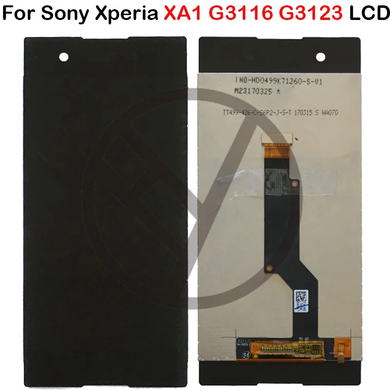 Для Sony Xperia XA1 ЖК дисплей кодирующий преобразователь сенсорного экрана в сборе +