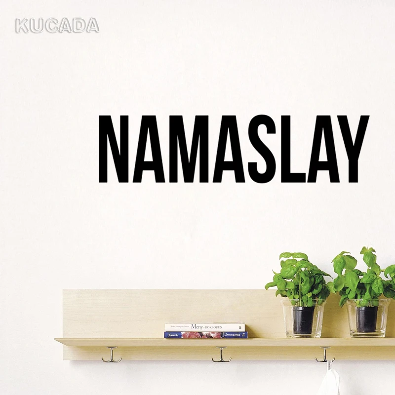 Наклейка на стену с текстовым цитатом Namaslay виниловый домашний декор наклейка для