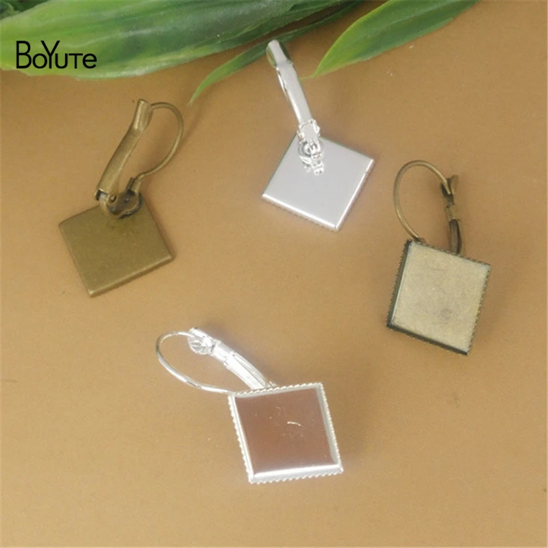 BoYuTe 50 шт. 7 цветов 8 мм 12 15 квадратная фотобумага зажим для рукоделия|earring jewelry