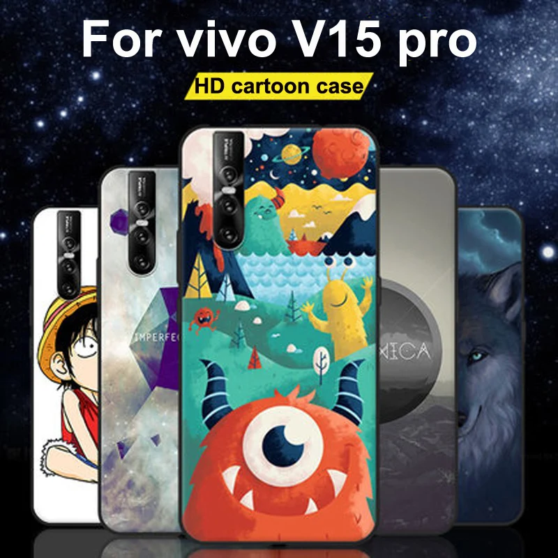 Чехол для Vivo V15 Pro мультяшный рисунок Мягкий Силиконовый ТПУ чехол телефона V15Pro