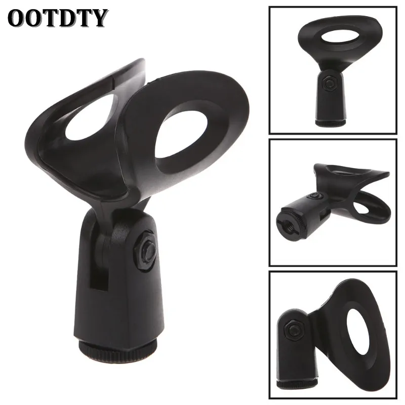 Гибкая подставка для микрофона OOTDTY аксессуар черный пластиковый зажим-держатель