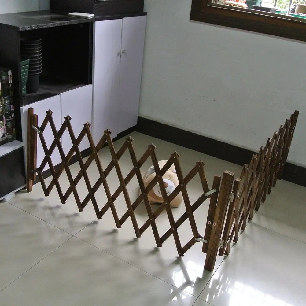 Карбонизированный манеж для собак деревянные выдвижные безопасные раздвижные