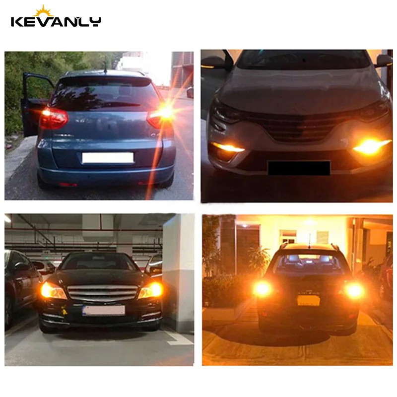 2 шт. P21W led BA15S PY21W BAY15D P21/5 Вт 1157 1156 3030 led 15SMD сигнала поворота светильник автомобиля резерв светодиодные лампы Тормозная светильник с can-bus
