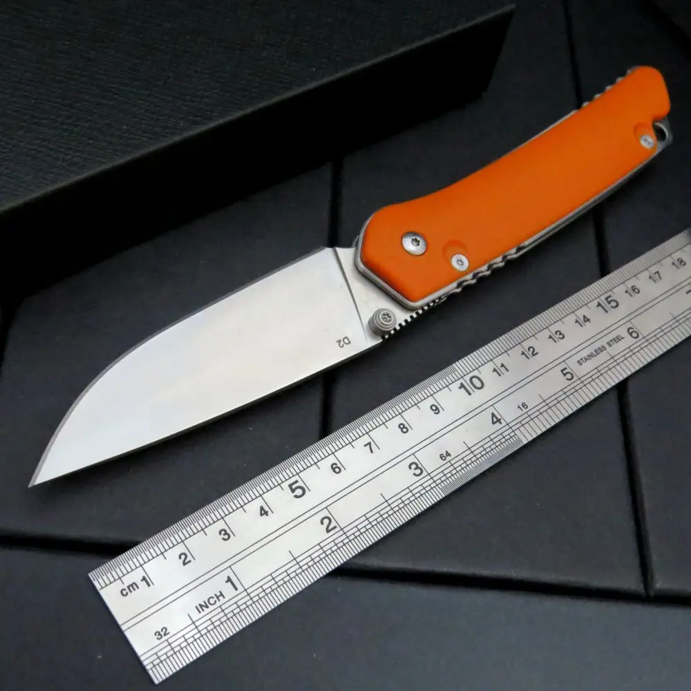 Фото Складной нож Miker D2 blade G10 + стальные ручки универсальный для охоты кемпинга Складной нож Miker D2 blade G10 + стальные ручки универсальный для охоты кемпинга