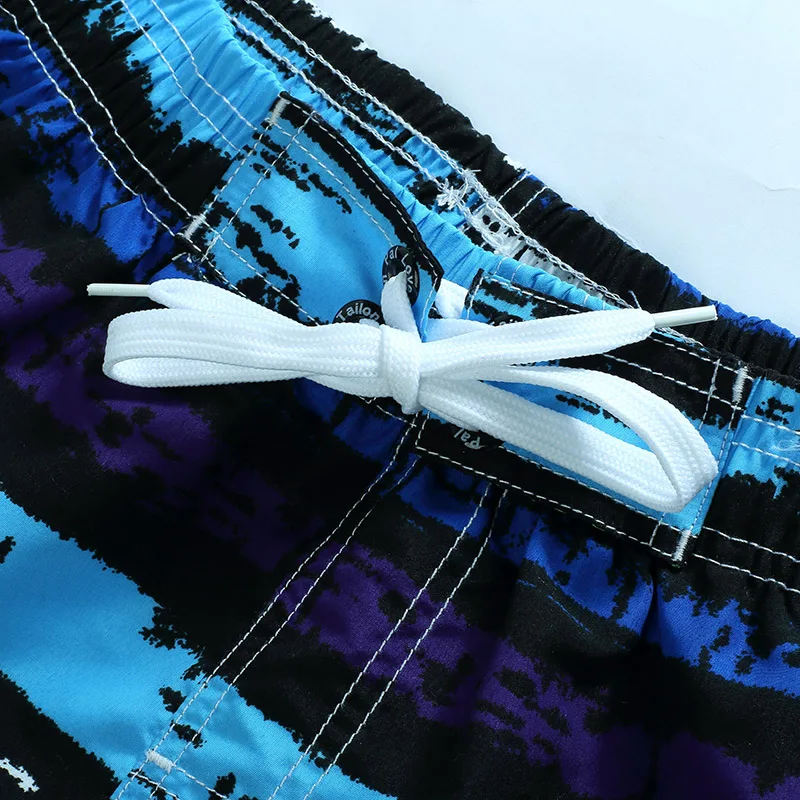 LKBEST Новая мужская доска с коротким сетчатым подкладом полосатая пляжная