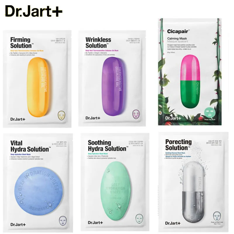 Dr. Jart + Dermask Водоструйная Успокаивающая Увлажняющая Маска для лица Гиалуроновая
