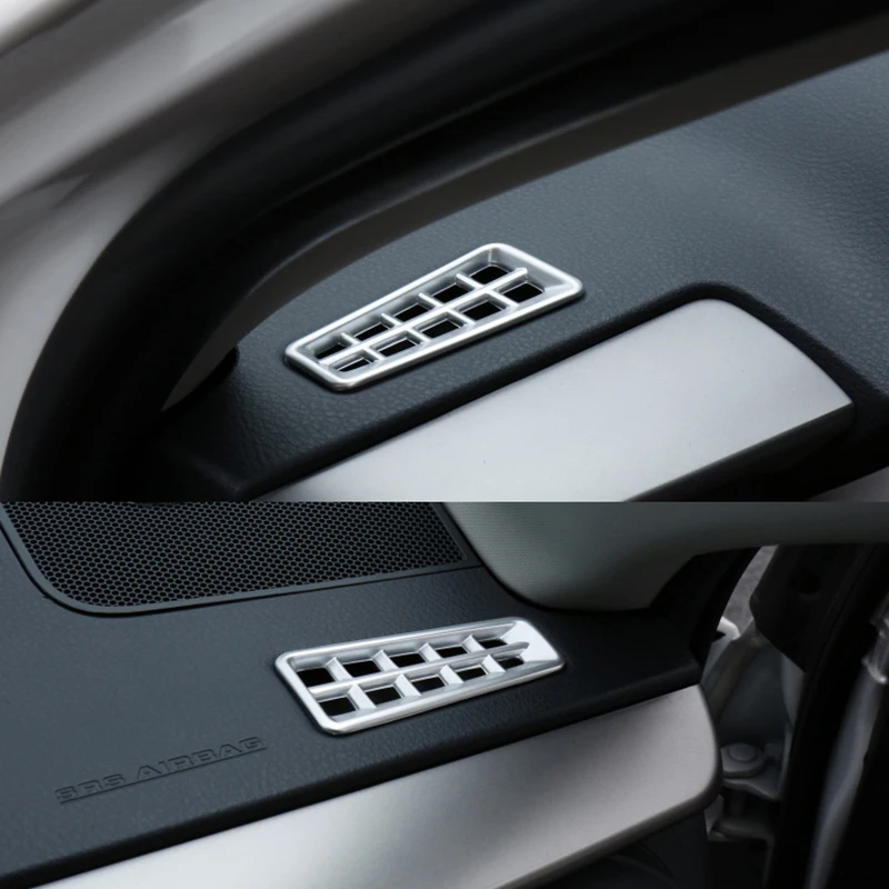 

For Toyota RAV4 2014 2015 2016 2017 2018 ABS Matte Interior Upper Air Vent Outlet Decoration sticker Cover Trim Accessories 2pcs