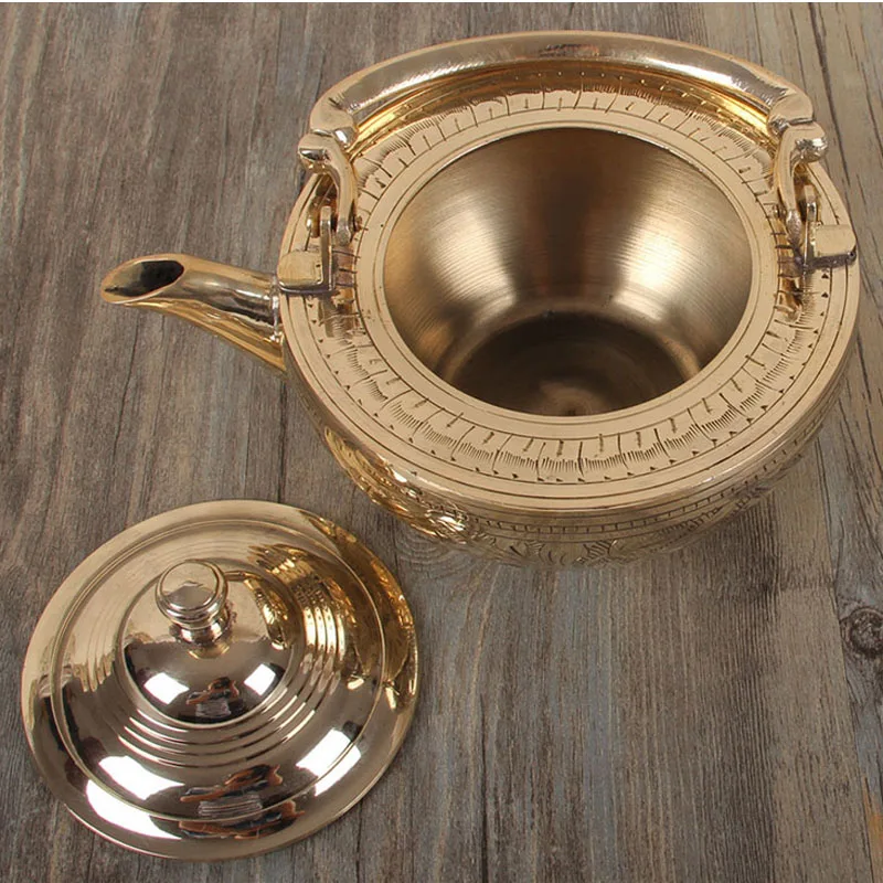 600 мл китайская чайная посуда puer longjing плотные чайные горшки из чистой меди чайник