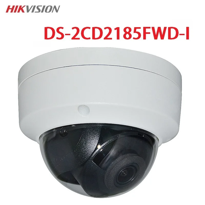 Hikvision DS-2CD2185FWD-I 8MP Сеть мини купольная камера видеонаблюдения POE sd-карта 30 м IR H.265+ IP камера