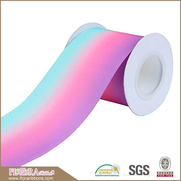 FLRA Ribbon (50yards/lot) Flora Ribbons ombre grosgrain ribbon | Дом и сад