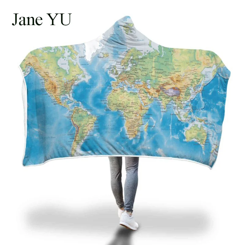 JaneYU взрывоопасное одеяло с капюшоном плащ Волшебная Шляпа утолщенное двойным