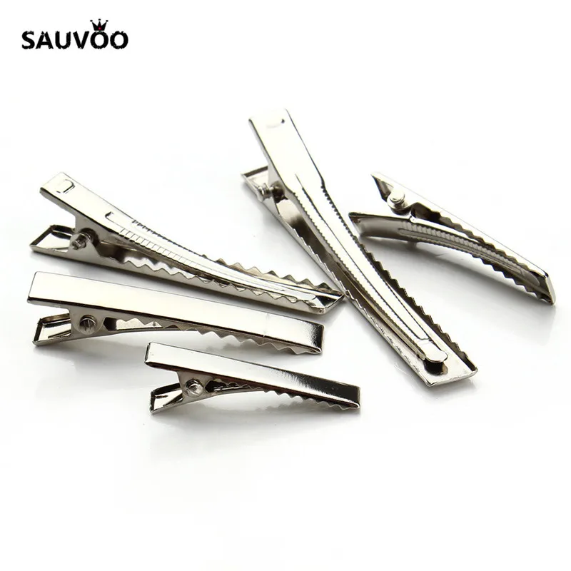 Заколка для волос с зубцами SAUVOO 20 шт./лот родиевый цвет заколка Аллигатор