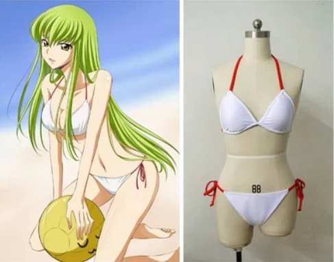 Код Geass CC Аниме Бикини На Заказ Купальник для косплея|code geass|anime swimwearcode geass cc cosplay |