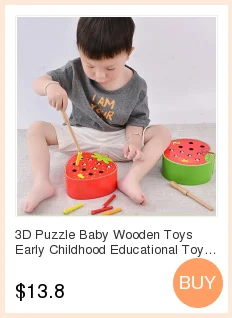 3D головоломки Детские деревянные игрушки для детей младшего дошкольного возраста игрушки поймать червь игра Цвет познавательные клубника может держаться способность funny