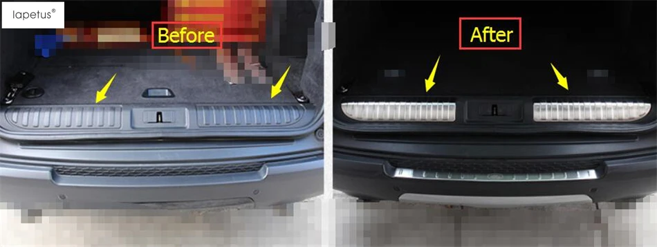 Lapetus аксессуары для RANGE ROVER Sport накладка на задний бампер Накладка на порог багажника защитная накладка