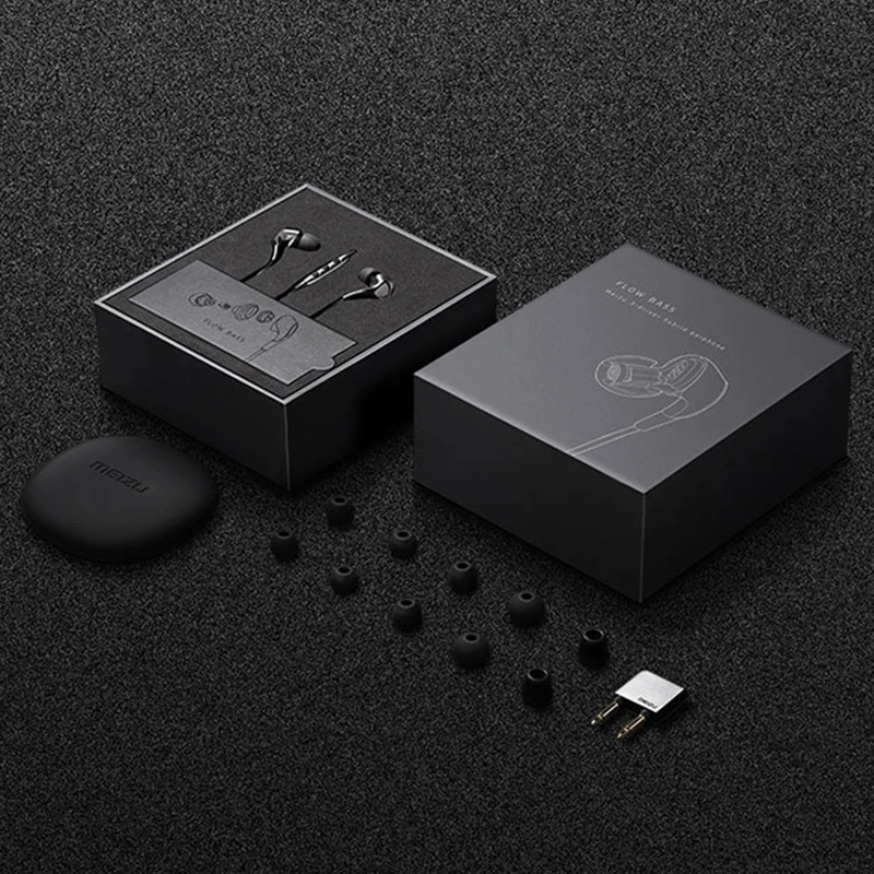 2018 Meizu Flow Bass Earphone Mblu or meizu version BVS Dual Balanced Armature unit Third newest earphone for samsung | Электроника