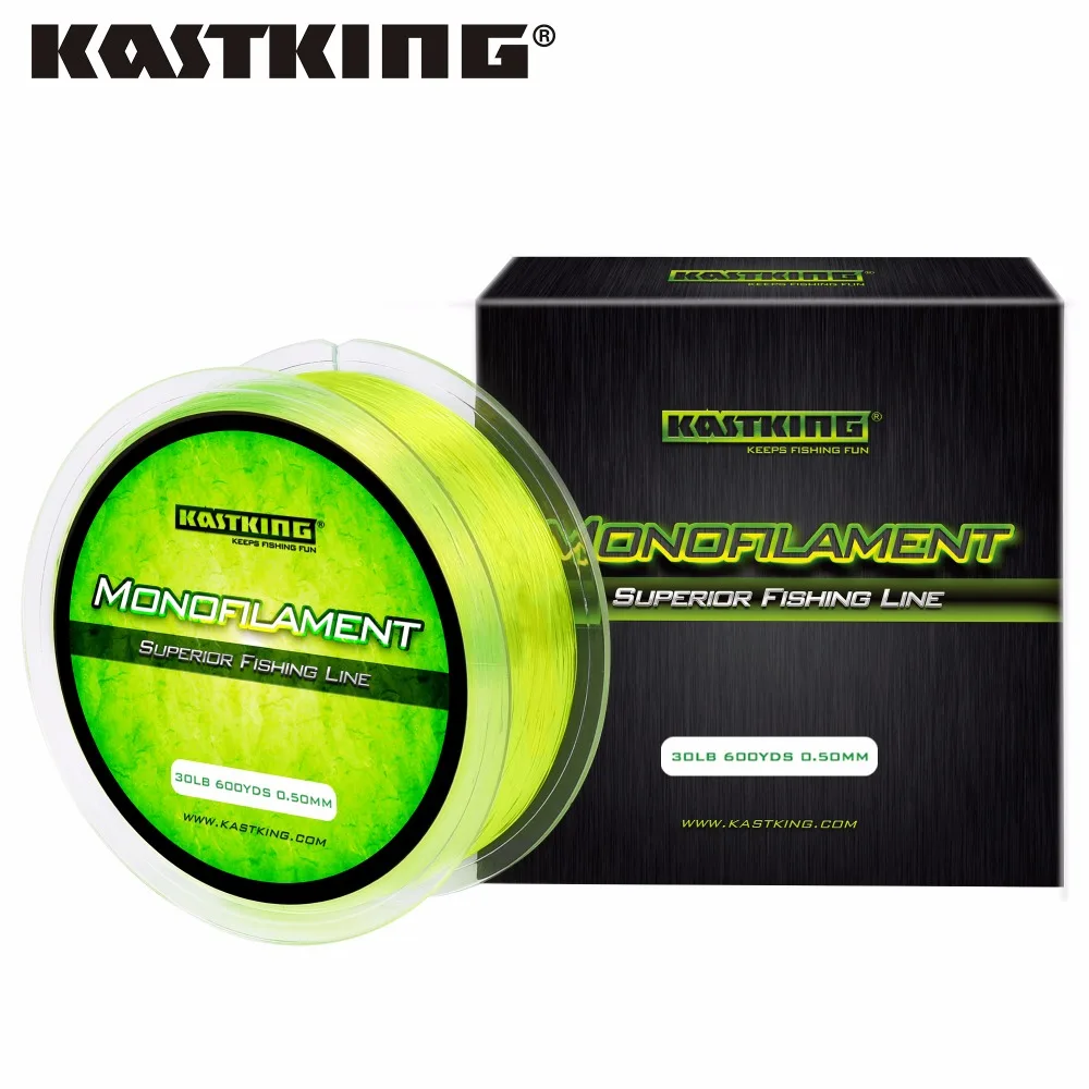 KastKing 550 м прочная нейлоновая леска 100% Японии Материал нехватки памяти 4 30LB нейлон