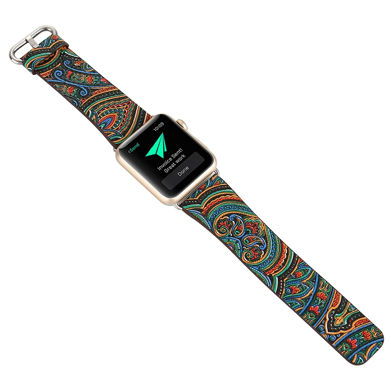 Ремешок кожаный для Apple Watch 1 2 3 38 42 мм|Ремешки часов| |