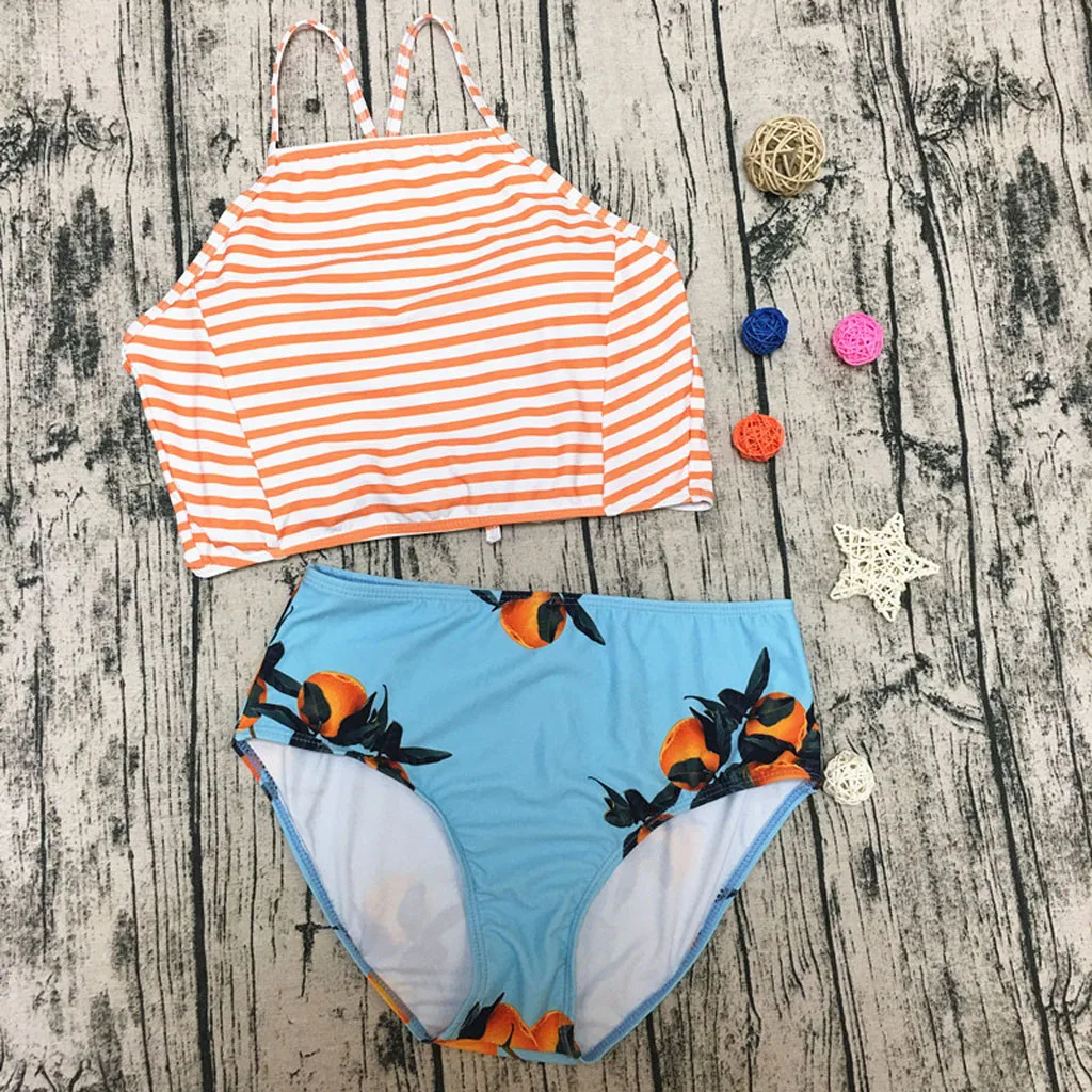 2019 Sexy Women Swimwear Brand hot saleWomen Print Tube up Two Pieces Bikini Push-Up Swimsuit Beachwear |