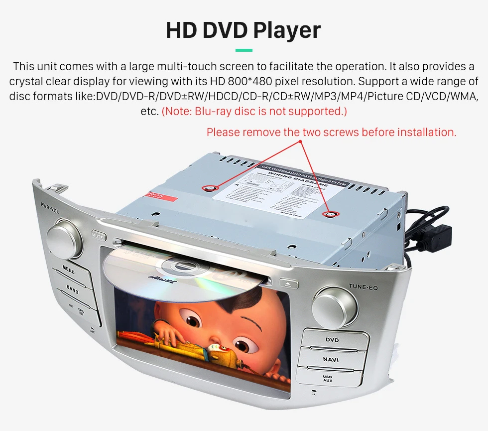 7 &quotавтомобильный DVD плеер с GPS (опционально) CANBUS BT/TV USB/SD аудио Радио стерео