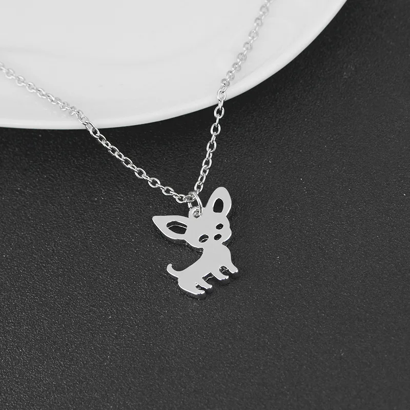 2Pcs Elk Necklaces Silver Color Pendants Deerlet Trendy Deer For Women Girl Animal | Украшения и аксессуары