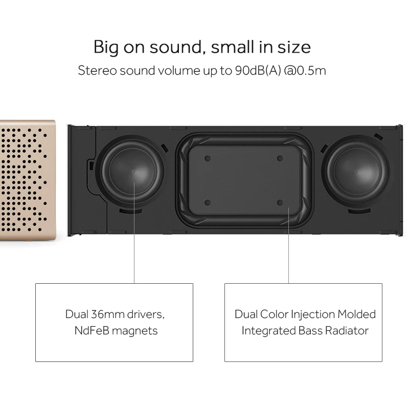 Оригинальный Xiaomi mi Bluetooth Динамик Беспроводной разъём подачи внешнего сигнала AUX-in