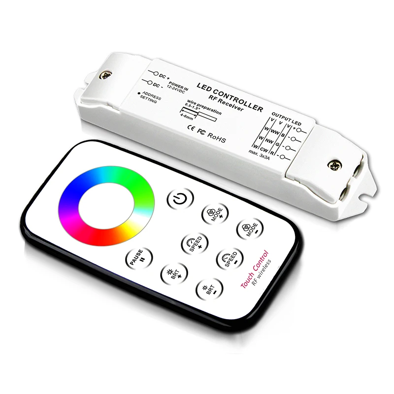 Контроллер светодиодной RGB-ленты 12 В Радиочастотный пульт дистанционного