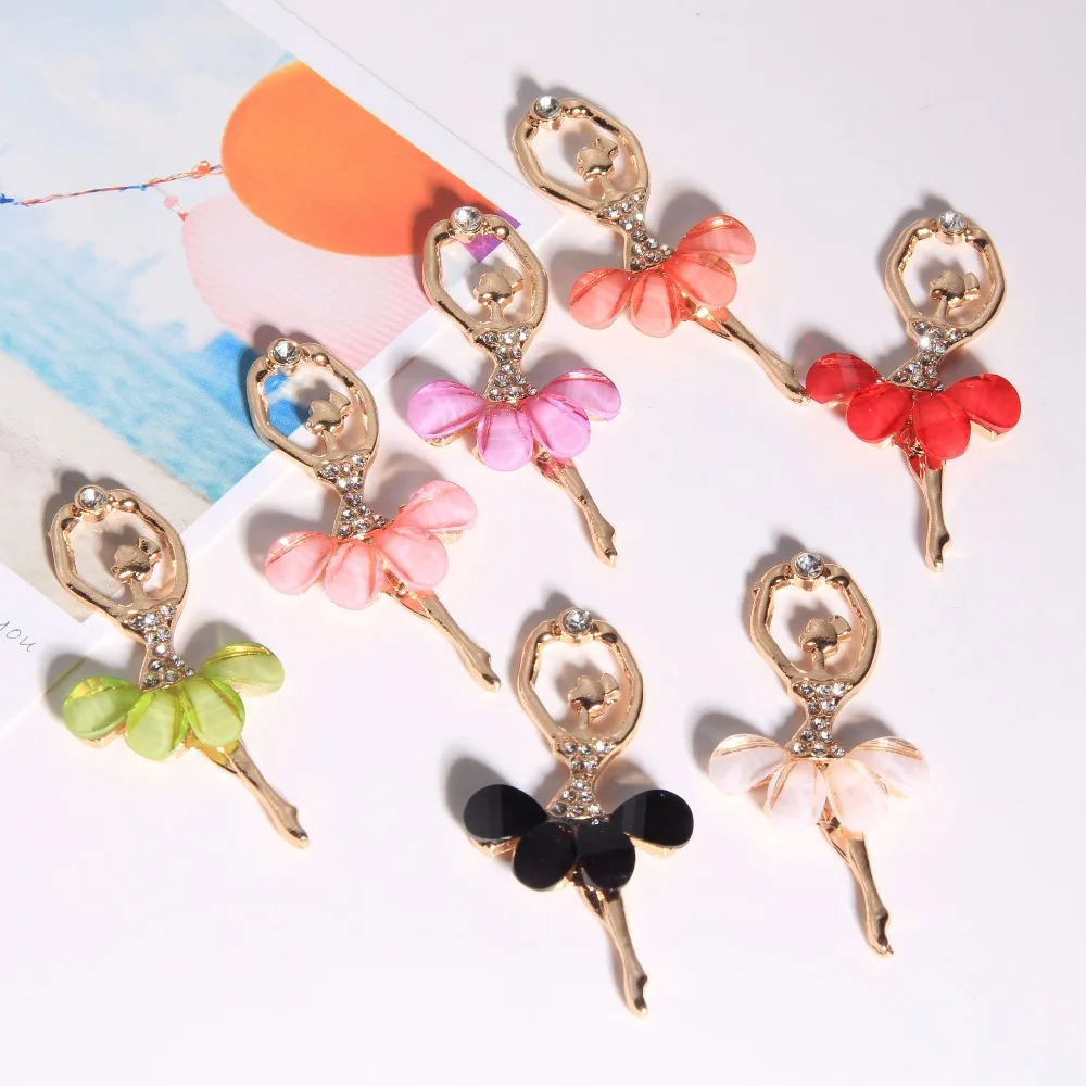 100 шт./лот танцевальная девушка Кристалл горный хрусталь кнопка украшение для DIY