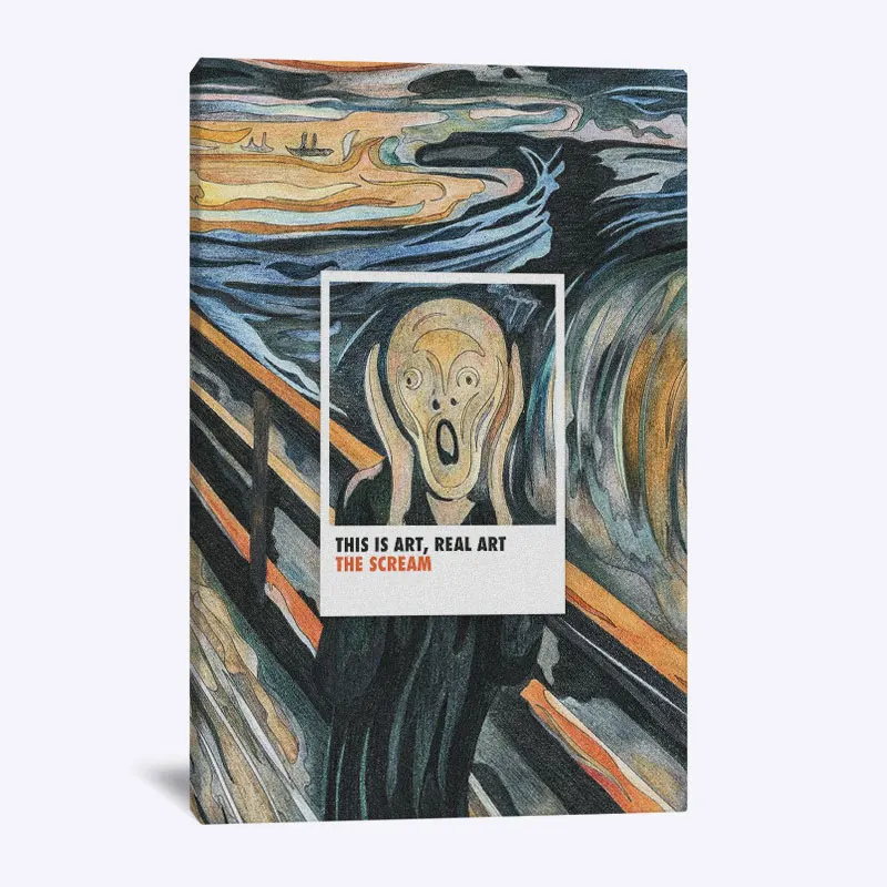 The Scream Skrik creativity Painting Home Kids Baby living Room Bedroom Decor Print Poster Picture Wall Art Canvas | Дом и сад