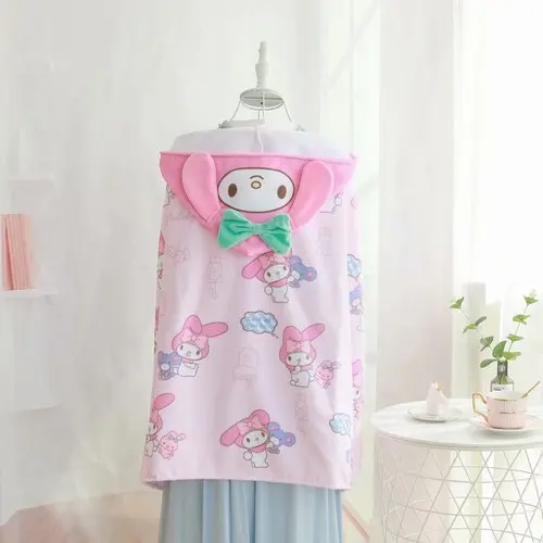 6 Мультфильм Sanrio, Hello Kitty с рисунками из мультфильма «My Melody Cinnamoroll pompurin Little Twin Stars детское банное полотенце халат пляжный халат летняя Одеяло - Цвет: 6
