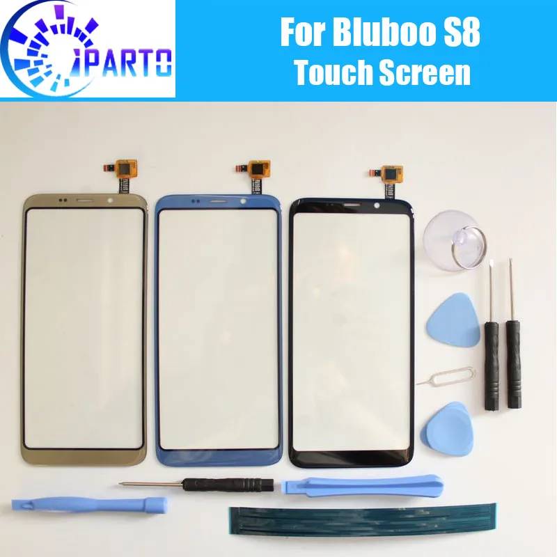 Bluboo S8 Сенсорная панель 100% гарантия новая Оригинальная стеклянная сенсорный