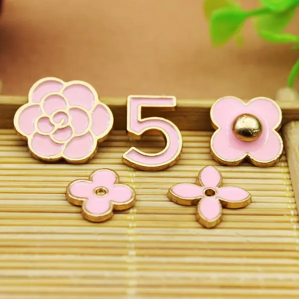 5pcs 7 шт./компл. мобильный чехол для телефона рукоделие декоративный материал сплав модные наклейки для мобильных телефонов - Цвет: 5pcs