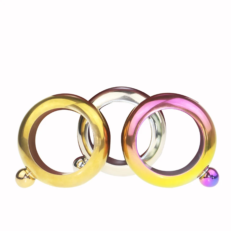 3 5 унций/100 мл браслет фляга серебро/Радуга/медь класс нержавеющая сталь высокое