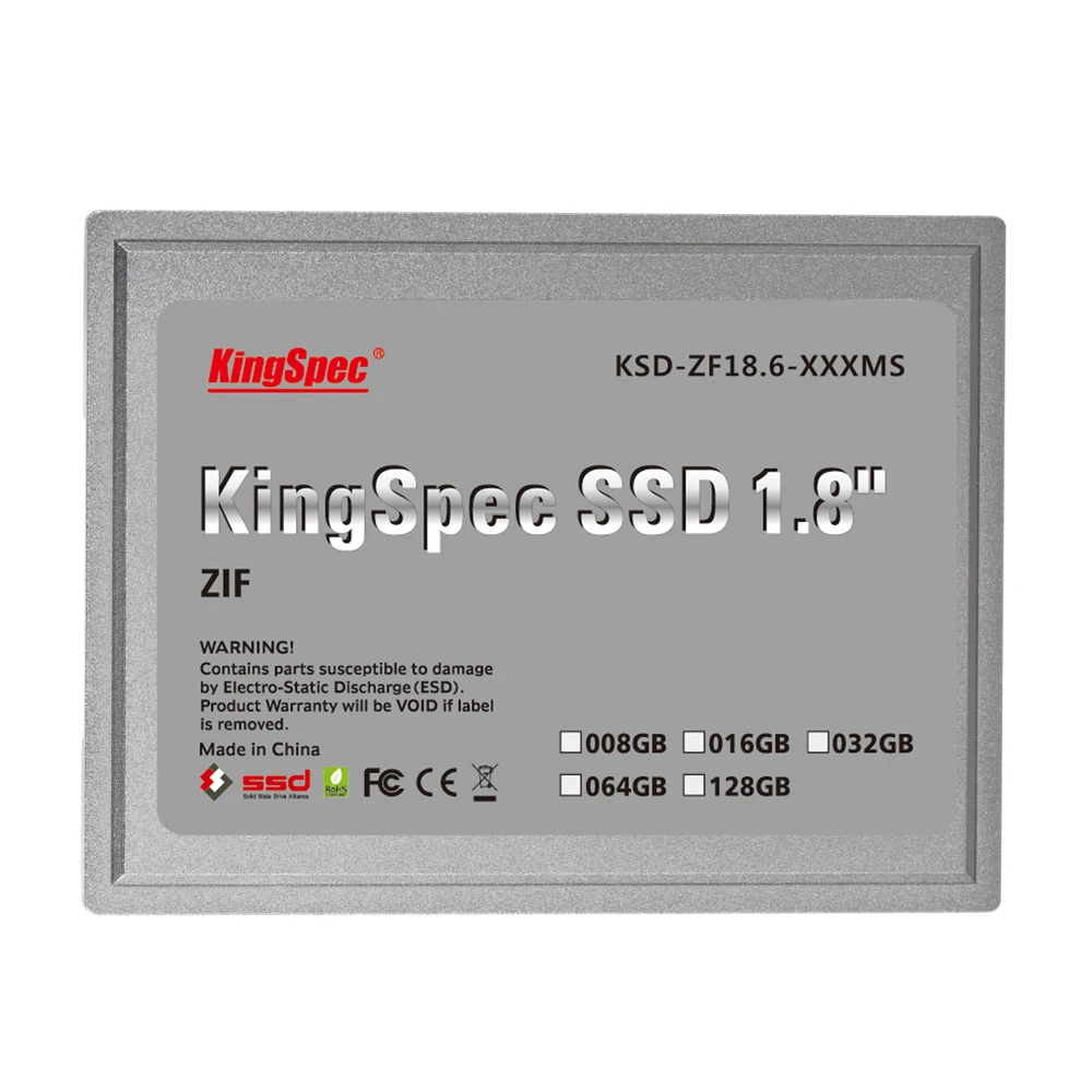 Kingspec КСД ZF18.6 128 МС 1.8 ATA7 ssd ZIF 2 CE hd SSD ГБ Твердотельный Накопитель 120 Жесткий Диск Для