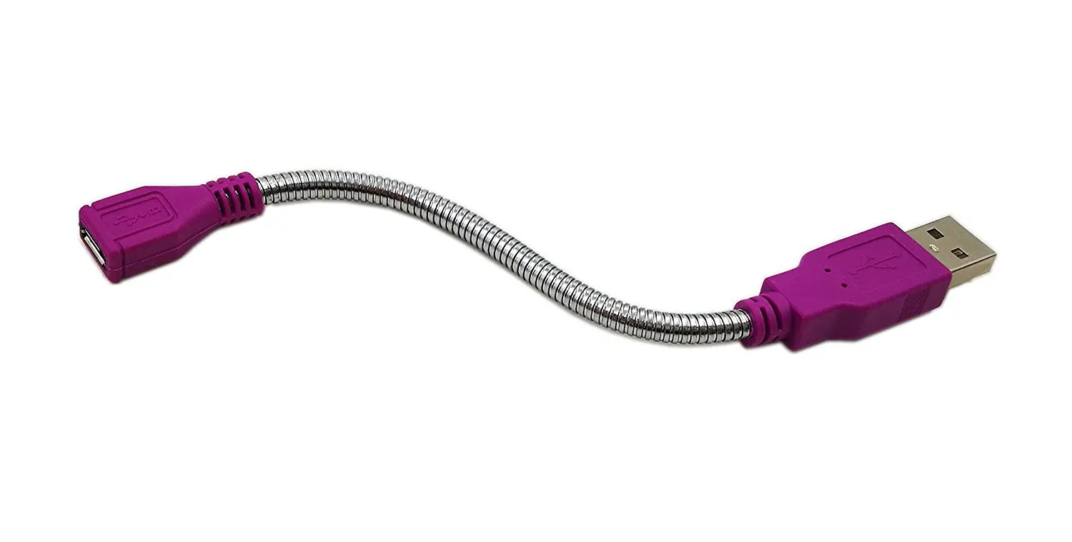Гибкий металлический кабель удлинитель с разъемом USB 2 0 А и штекером Micro female Jack 15