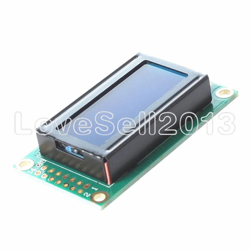 Модуль ЖК-дисплея 0802 LCD 8x2 5 В LCM с синей подсветкой для Arduino | Электроника