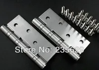 Free Shipping, 304 brushed stainless steel Hinges for timber Door, ball bearing hinge, no noise, long life