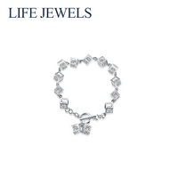 authentic100 925 sterling silver crystal bracelet zircon charm l women luxury silver valentines day gift jewelry 18119