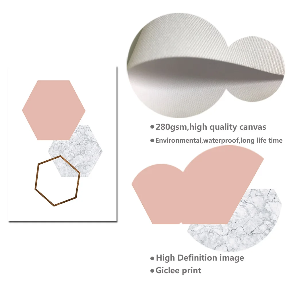 Любовь Qutoe геометрические абстрактные настенные художественные Холст Плакаты и