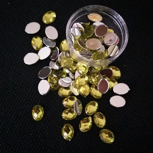 25 шт./упак. 6*8 мм овальные блестки акриловые сверла алмазные 3D дизайн ногтей DIY украшения из страз - Цвет: 3