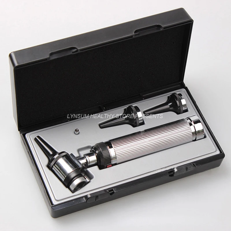 Классический металлический Медицинский Диагностический комплект Otoscope уход за