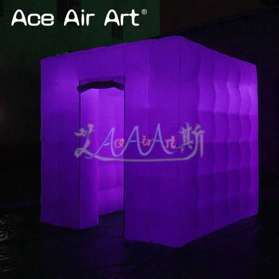 Привлекательная специальная надувная фотобудка всплывающий фотокуб со сменными