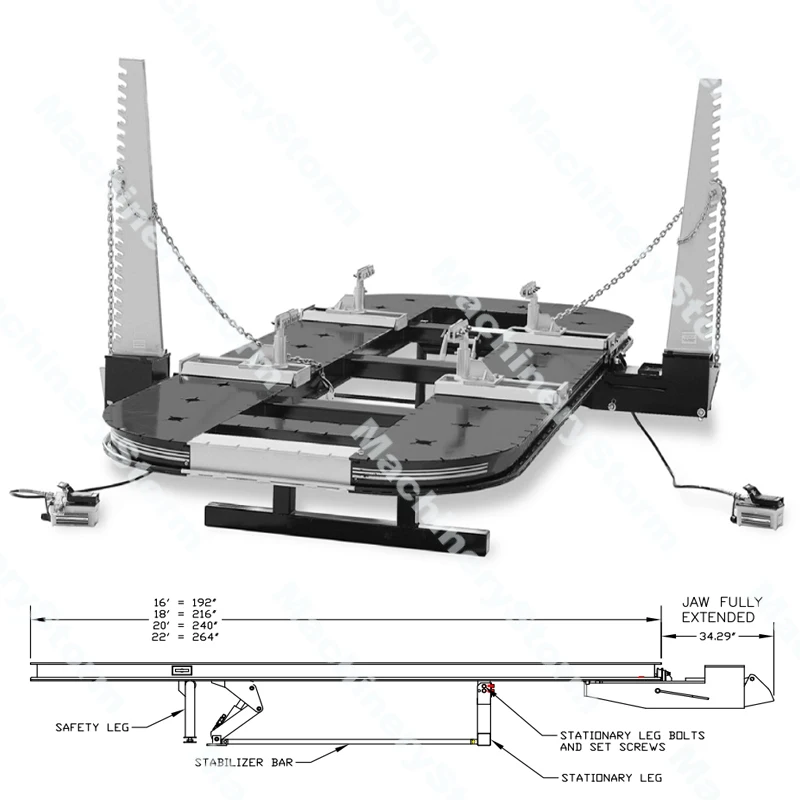 Выпрямитель для кузова автомобиля станок выпрямления система ремонта при