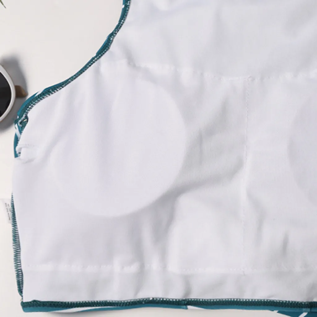 Женский купальник с высокой талией Раздельный костюм из двух предметов