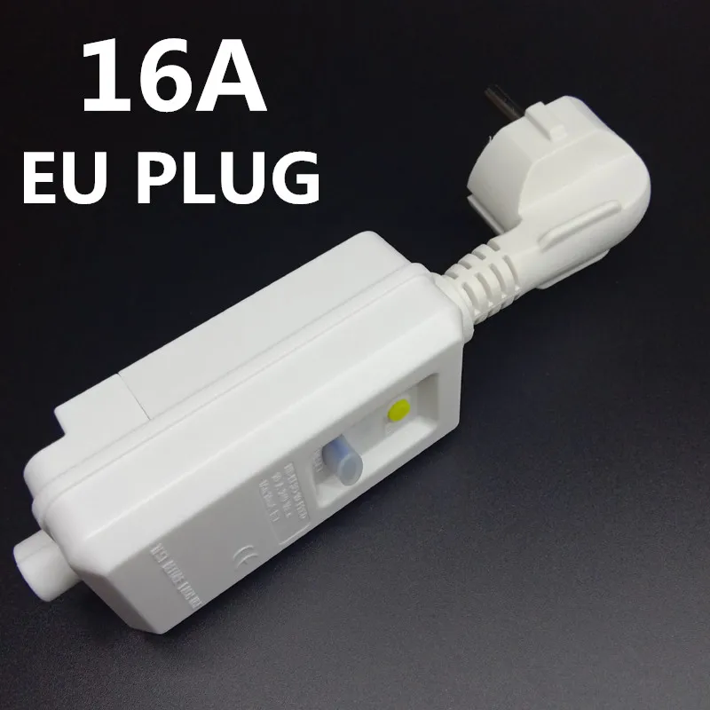 ЕС Европа Германия Франция разъем 4,8 мм 16А rewirable самопроводки защита от утечки разъем УЗО автоматические выключатели электрическая вилка