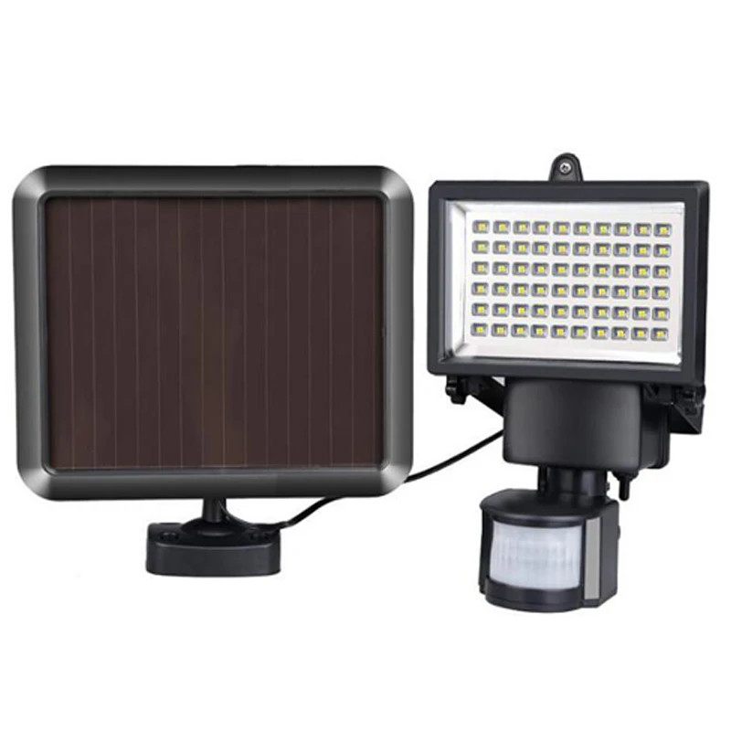 Солнесветильник лампа с инфракрасным датчиком движения 60 Светодиодный поворот